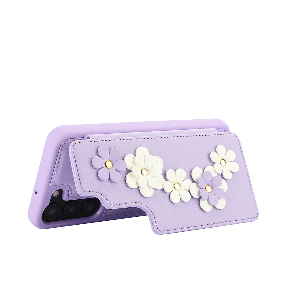 Crossbody Leather Rope Wallet Wrist Strap Phone Case for Samsung S25 S24 Plus S23 FE S22 Ultra A55 A54 A53 A35 A34 A15 A13 Cover