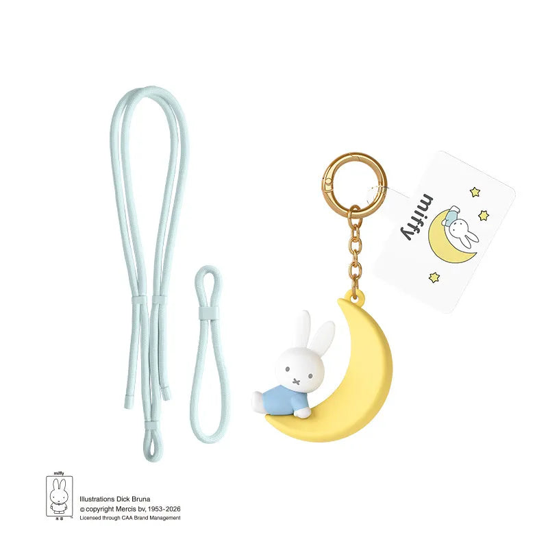 Miffy Phone Lanyard Mascot Charm Cute Rabbit Keychain Bag Accessory Gifts Toy Model Anime Figures Collect Ornaments