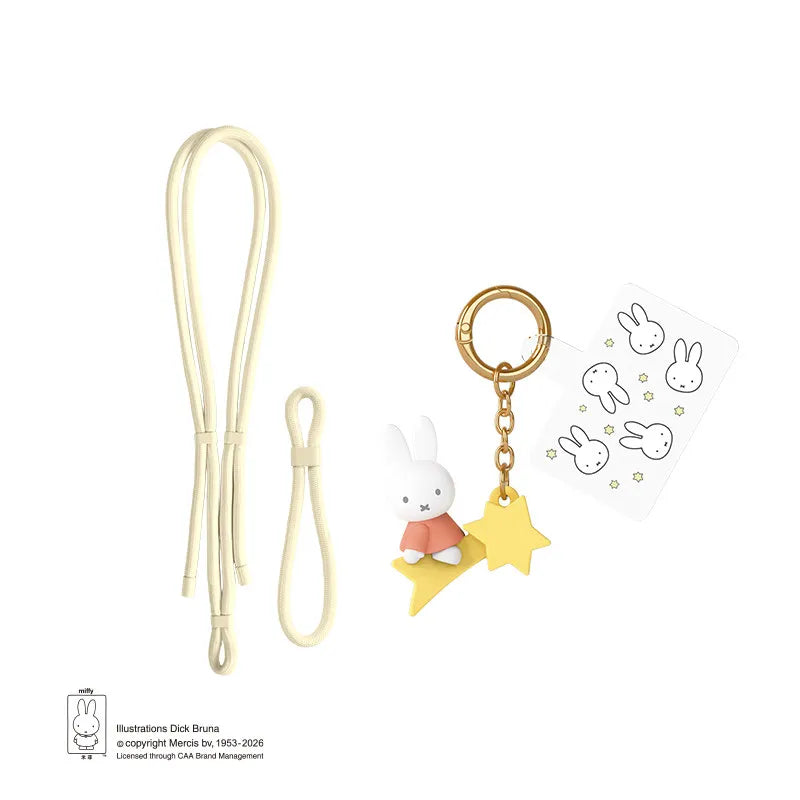 Miffy Phone Lanyard Mascot Charm Cute Rabbit Keychain Bag Accessory Gifts Toy Model Anime Figures Collect Ornaments