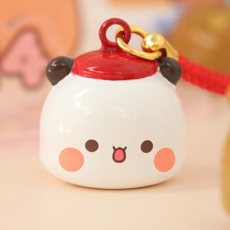 Original Bubu And Yier Bell Pendant Cartoon Panda Bubu And Dudu Cute Mobile Phone Chain Backpack Pendant Little Bell Couple Gift